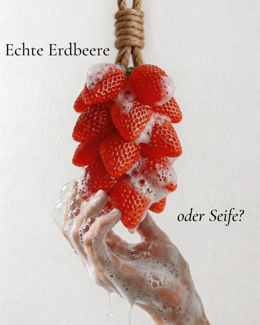 Handgeformte Obstseife